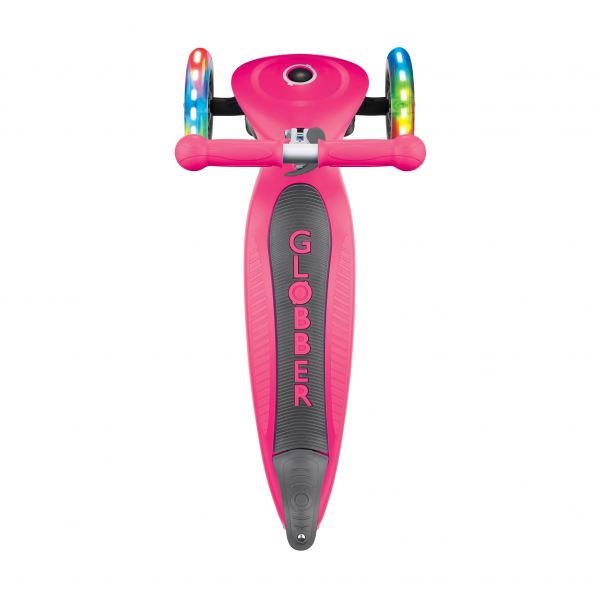 Patineta Junior Luces LED Rosada Neón