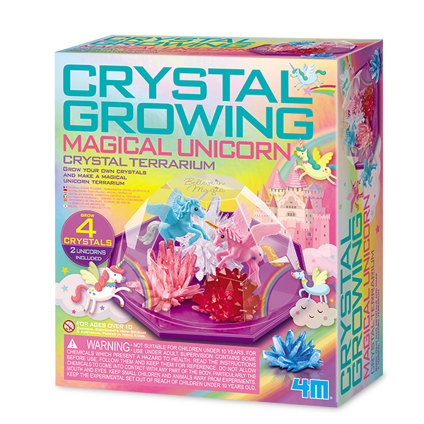 Terrario con Cristales - Unicornios Mágicos