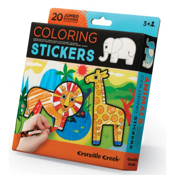 Colorea tus Stickers Animales