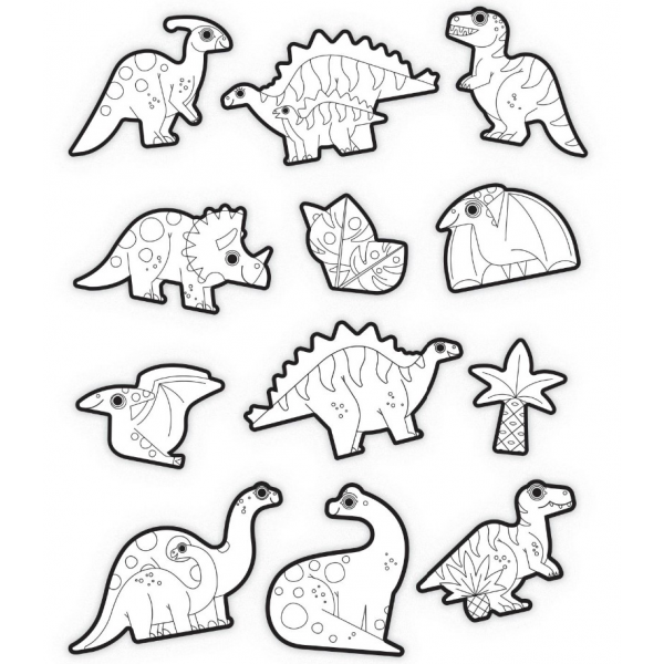 Colorea tus Stickers Dinos