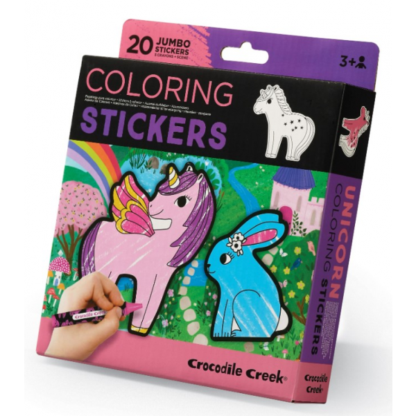 Colorea tus Stickers Unicornio