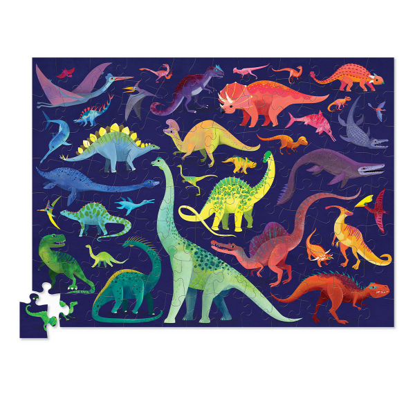 Rompecabezas de 100 Piezas Dinosaurios del Mundo