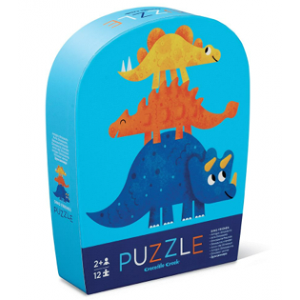Rompecabezas de 12 Piezas - Amigos Dino