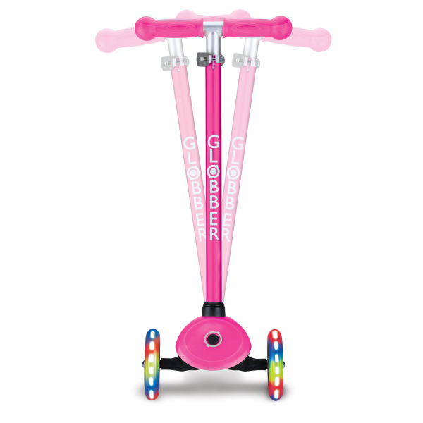 Patineta Primo Luces LED - Rosada (no plegable)