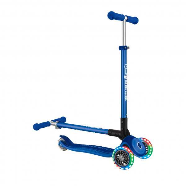 Patineta Plegable Primo Plus Azul - Llantas con luces LED