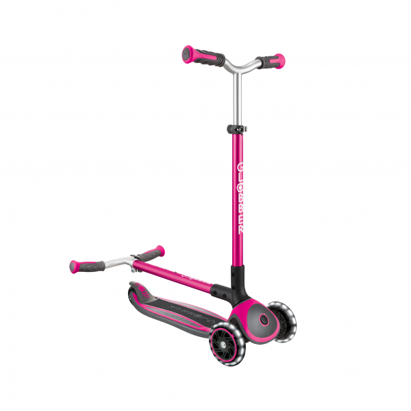 Patineta Master Luces LED - Rosada