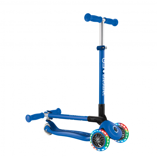 Patineta Plegable Primo Azul - Llantas con luces LED