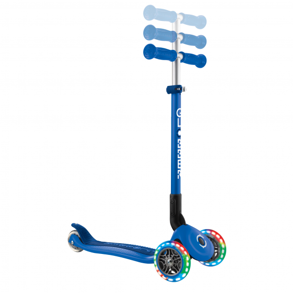 Patineta Plegable Primo Azul - Llantas con luces LED