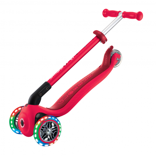 Patineta Plegable Primo Roja - Llantas con luces LED