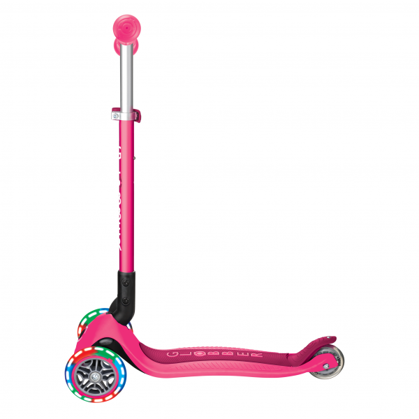 Patineta Plegable Primo Rosada - Llantas con luces LED