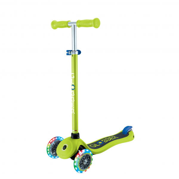 Patineta Primo no plegable Verde/Azul - Llantas con luces LED