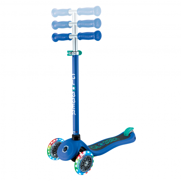 Patineta Primo no plegable Azul/Verde - Llantas con luces LED