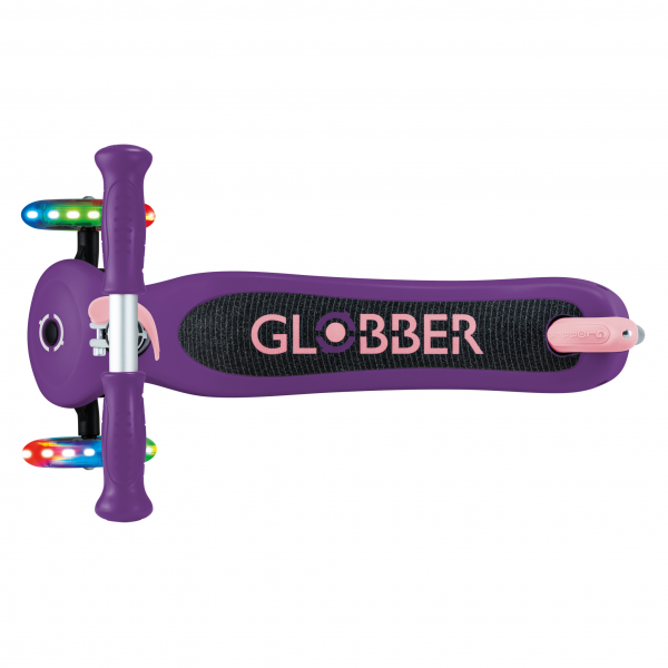 Patineta Primo no plegable Morada/Rosada - Llantas con luces LED
