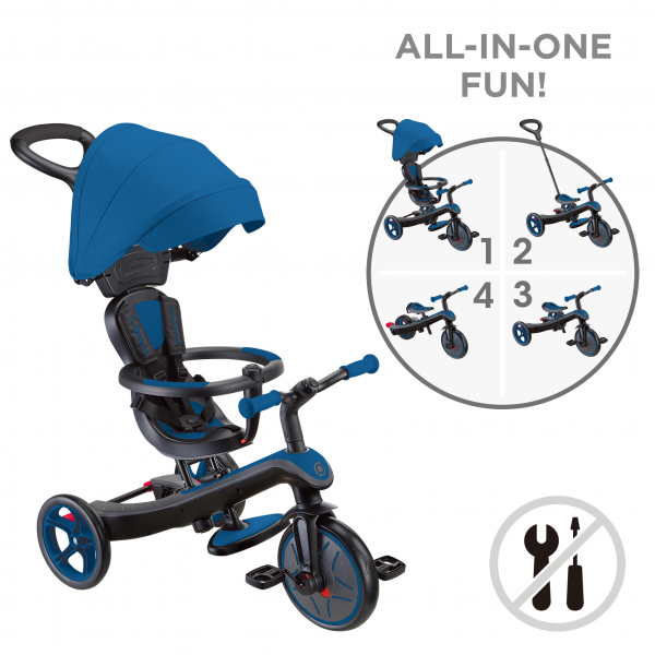Triciclo Explorer 4 en 1 Azul Royal