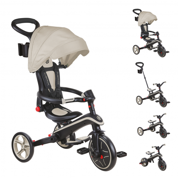 Triciclo Explorer 4 en 1 Taupe - Plegable