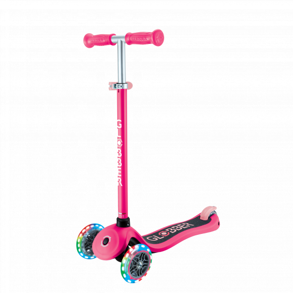 Patineta Primo no plegable Fucsia/Rosado - Llantas con luces LED