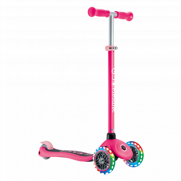 Patineta Primo no plegable Fucsia/Rosado - Llantas con luces LED