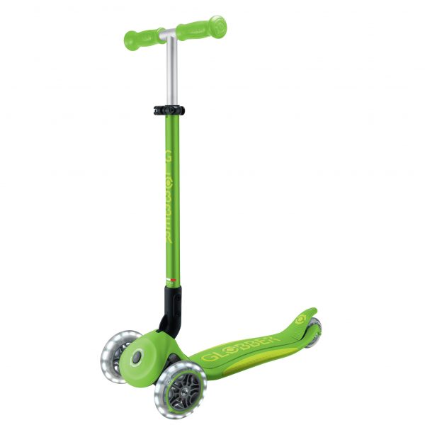 Patineta Plegable Primo Plus Verde/Lima - Llantas con luces LED