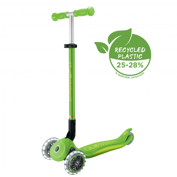 Patineta Plegable Primo Plus Verde/Lima - Llantas con luces LED