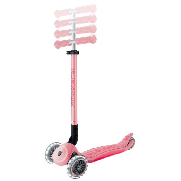 Patineta Primo Plegable Plus Rosada/Fucsia - Llantas con luces LED