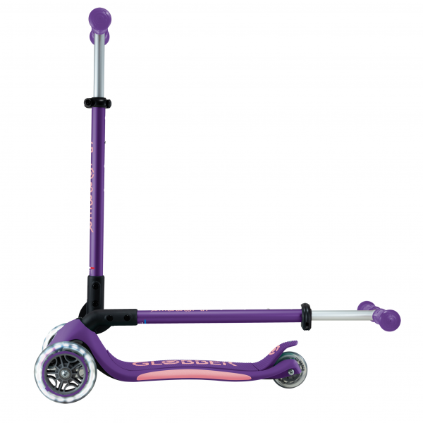 Patineta Primo Plegable Plus Morada/Rosada - Llantas con luces LED