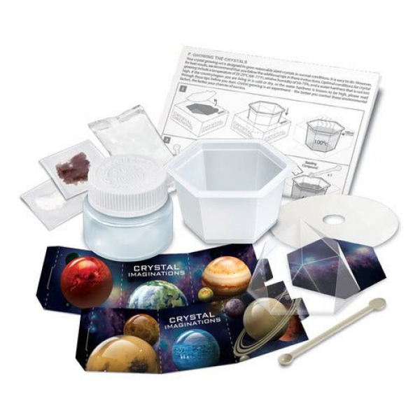 Kit Crecimiento Cristales Rojos Brillantes