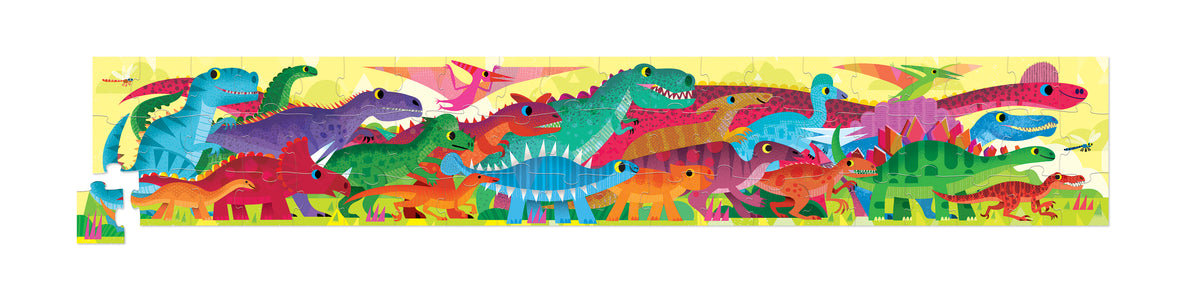 Rompecabezas 60 Piezas Largo Dinosaurios