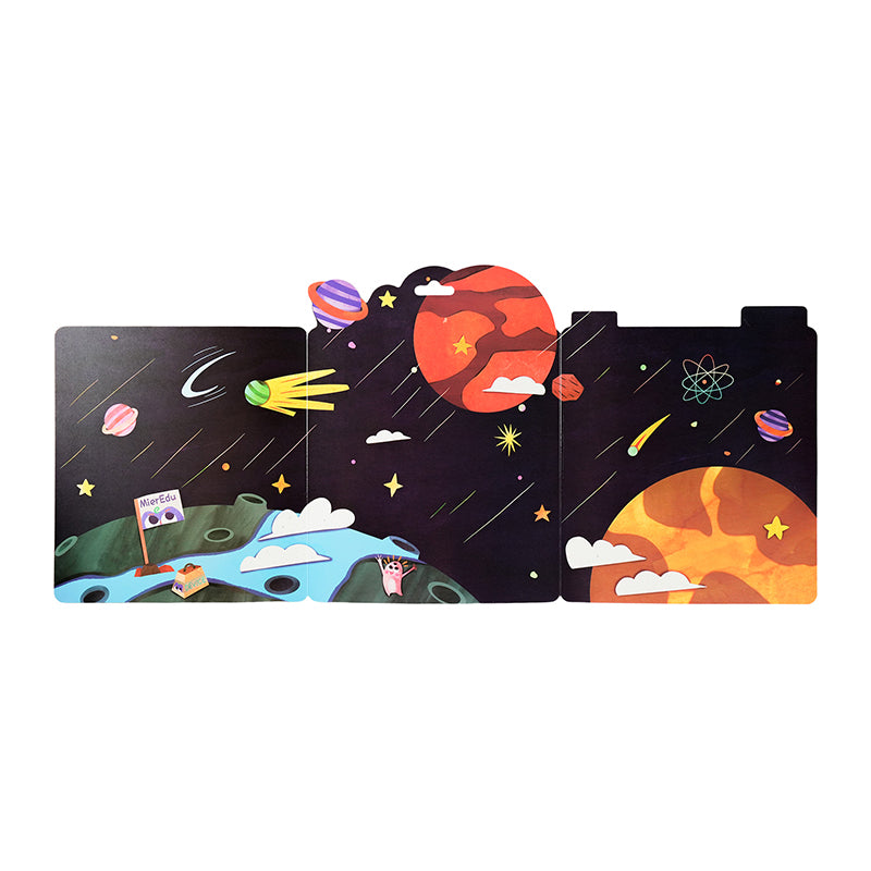 Stickers de Gel Reusables - Explorador Espacial