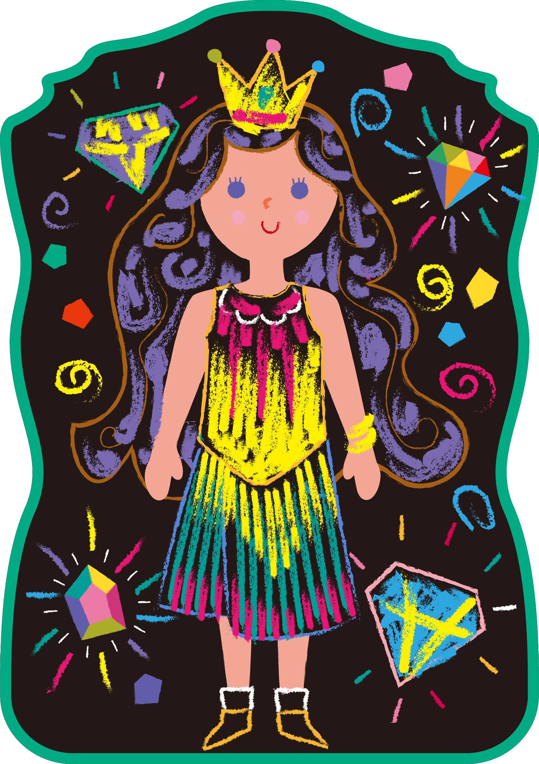 Arte con Tizas Princesas