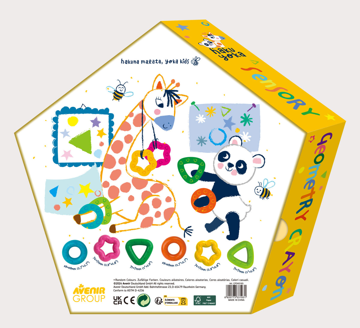 Crayolas Sensoriales Geométricas