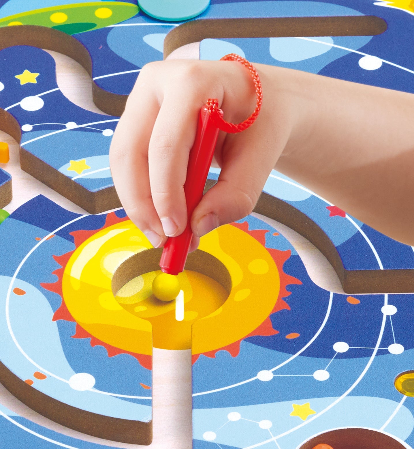 2 IN 1 SPACE MAZE & TANGRAM BOARD