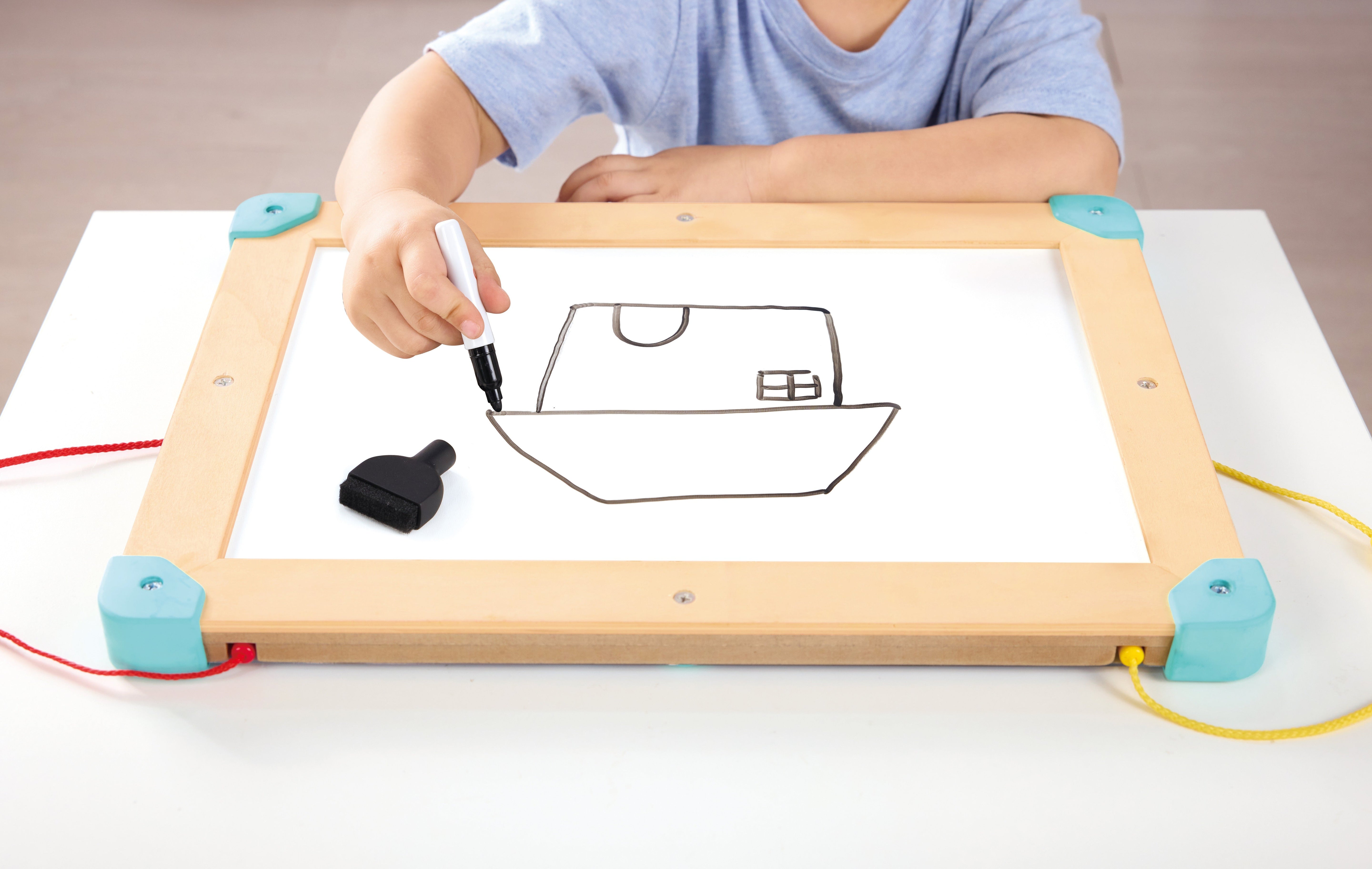 2 IN 1 SPACE MAZE & TANGRAM BOARD