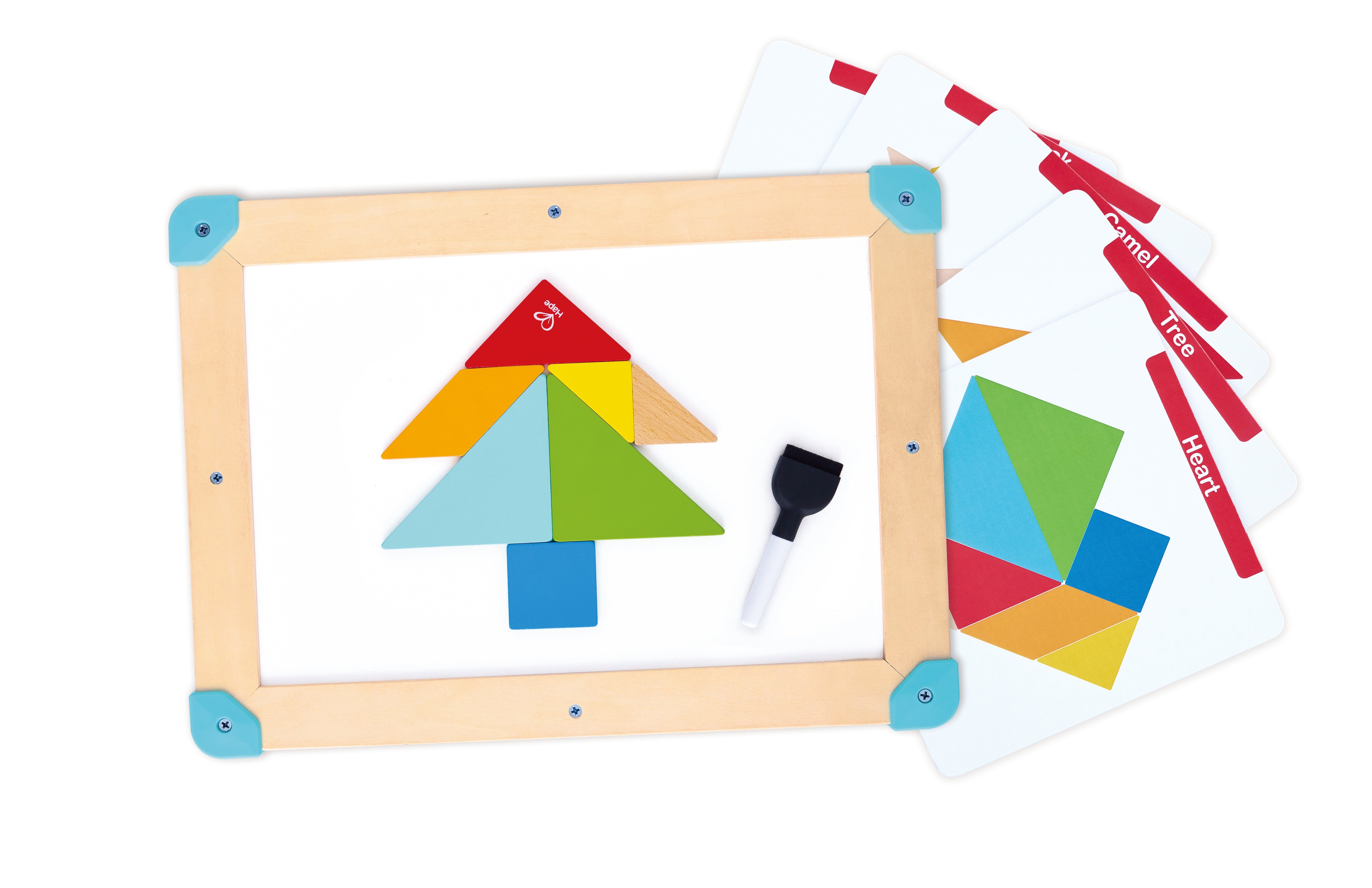 2 IN 1 SPACE MAZE & TANGRAM BOARD
