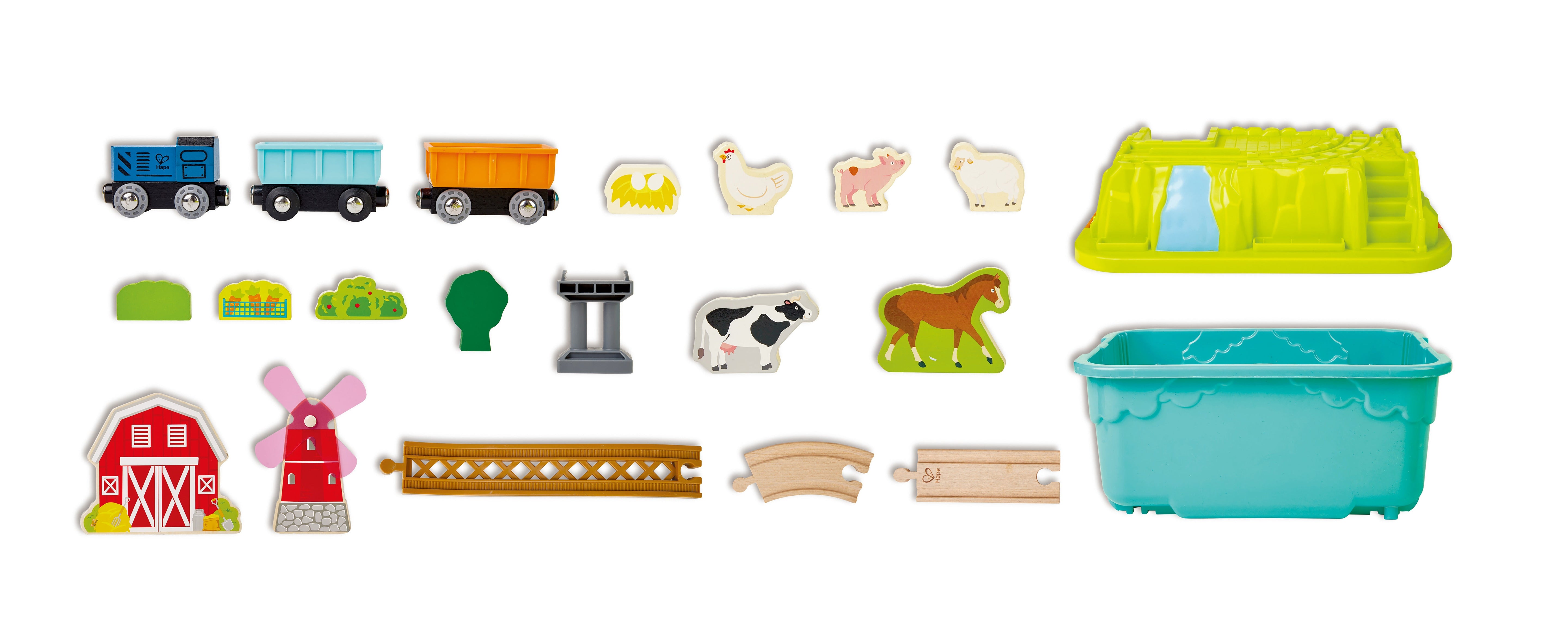 Farmyard Train Bucket Set