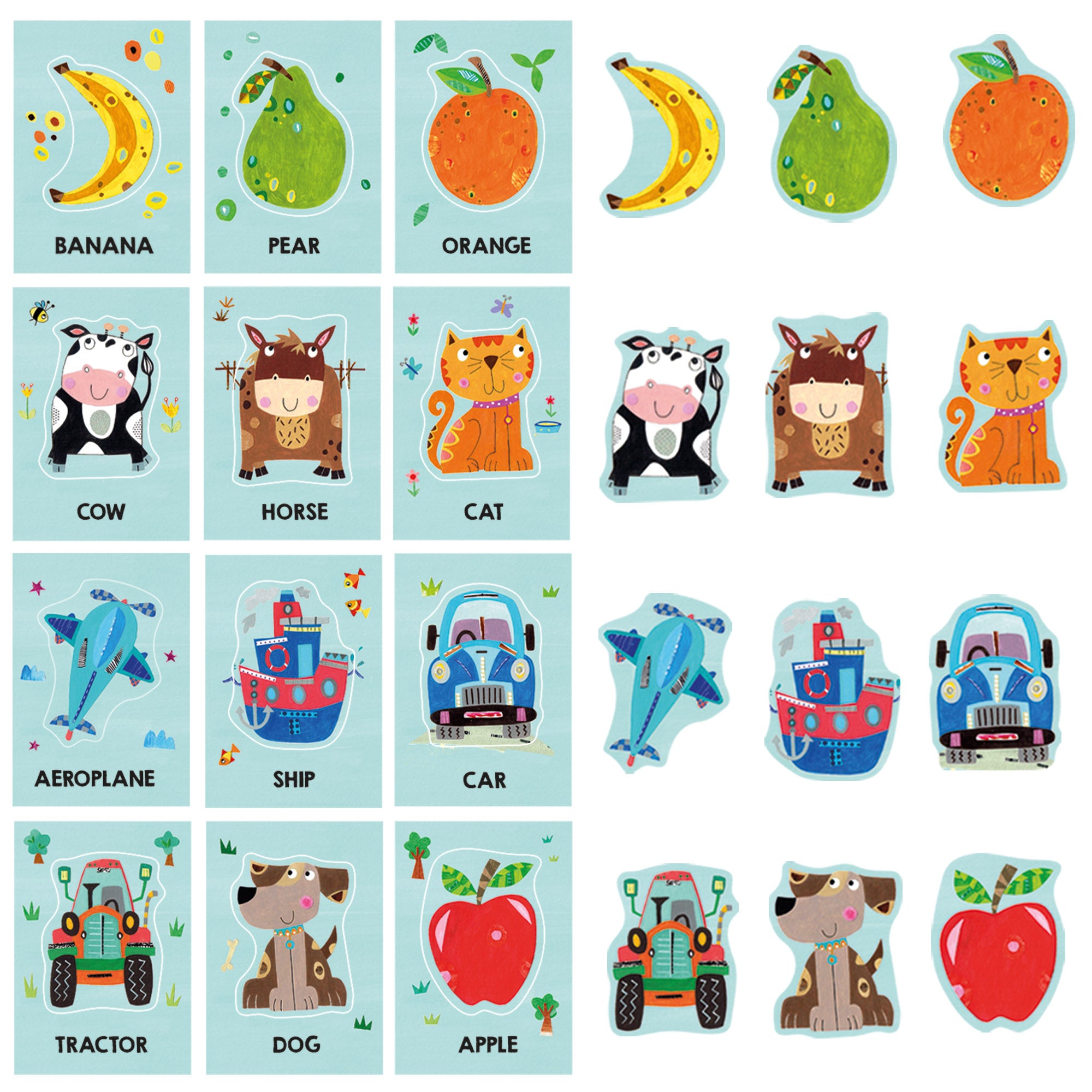 Flashcards Montessori Bebé - Inglés