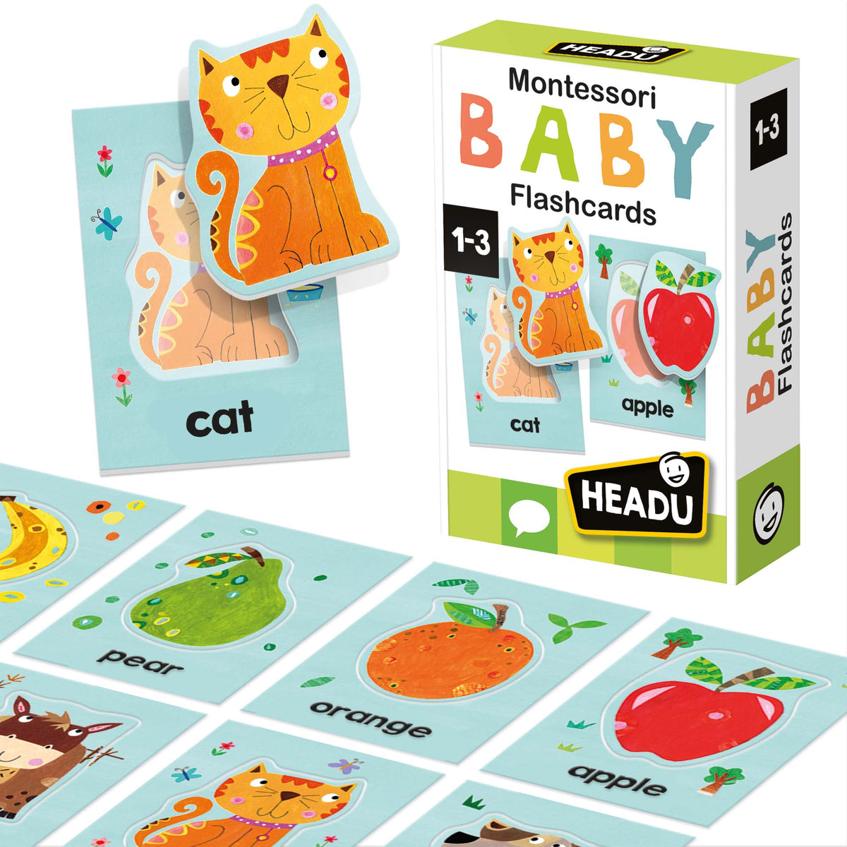 Flashcards Montessori Bebé - Inglés