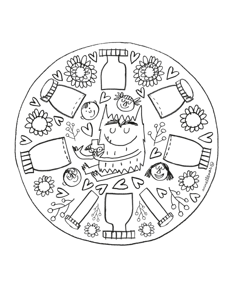 El Monstruo de Colores Mandalas