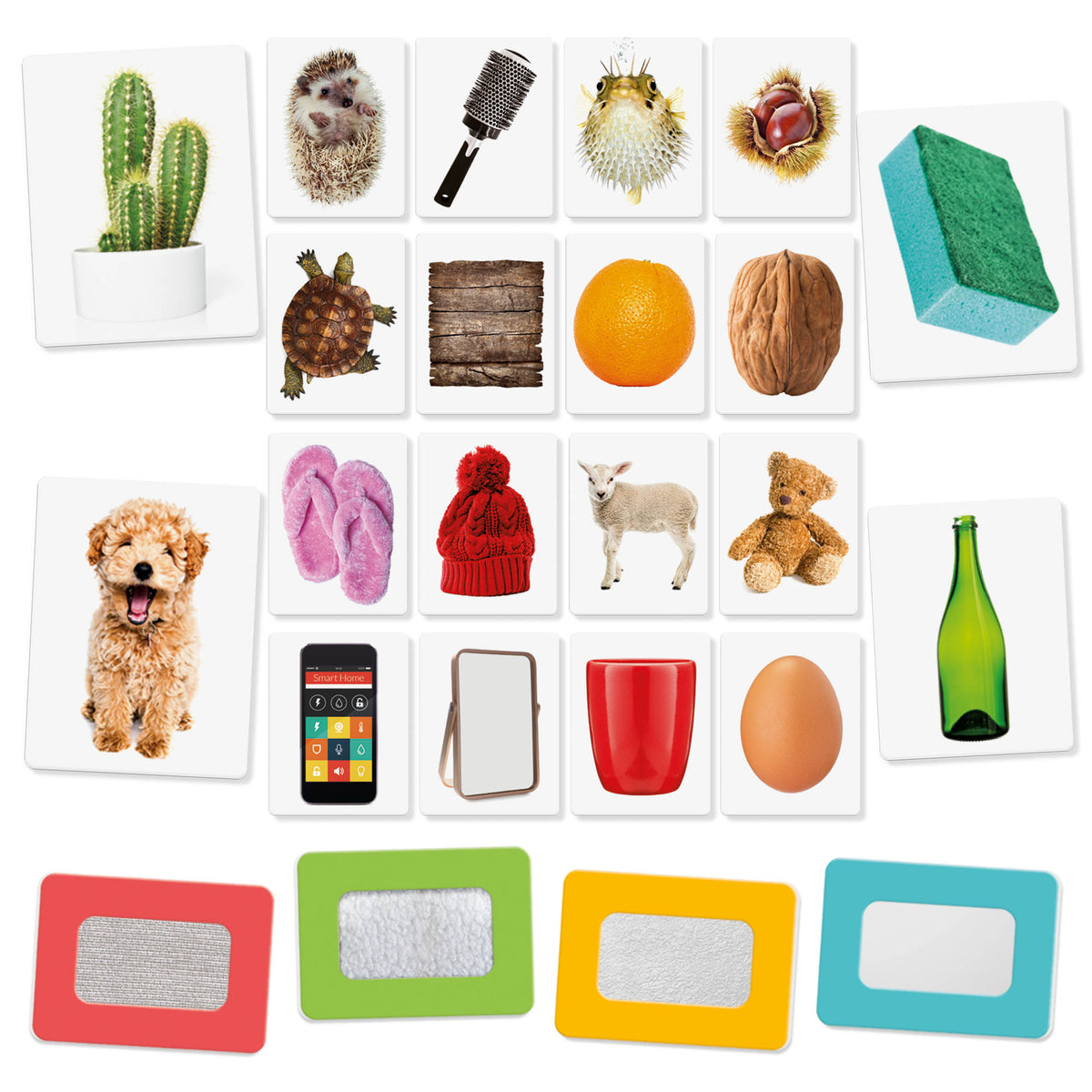 Flashcards Sensoriales Bebé Montessori
