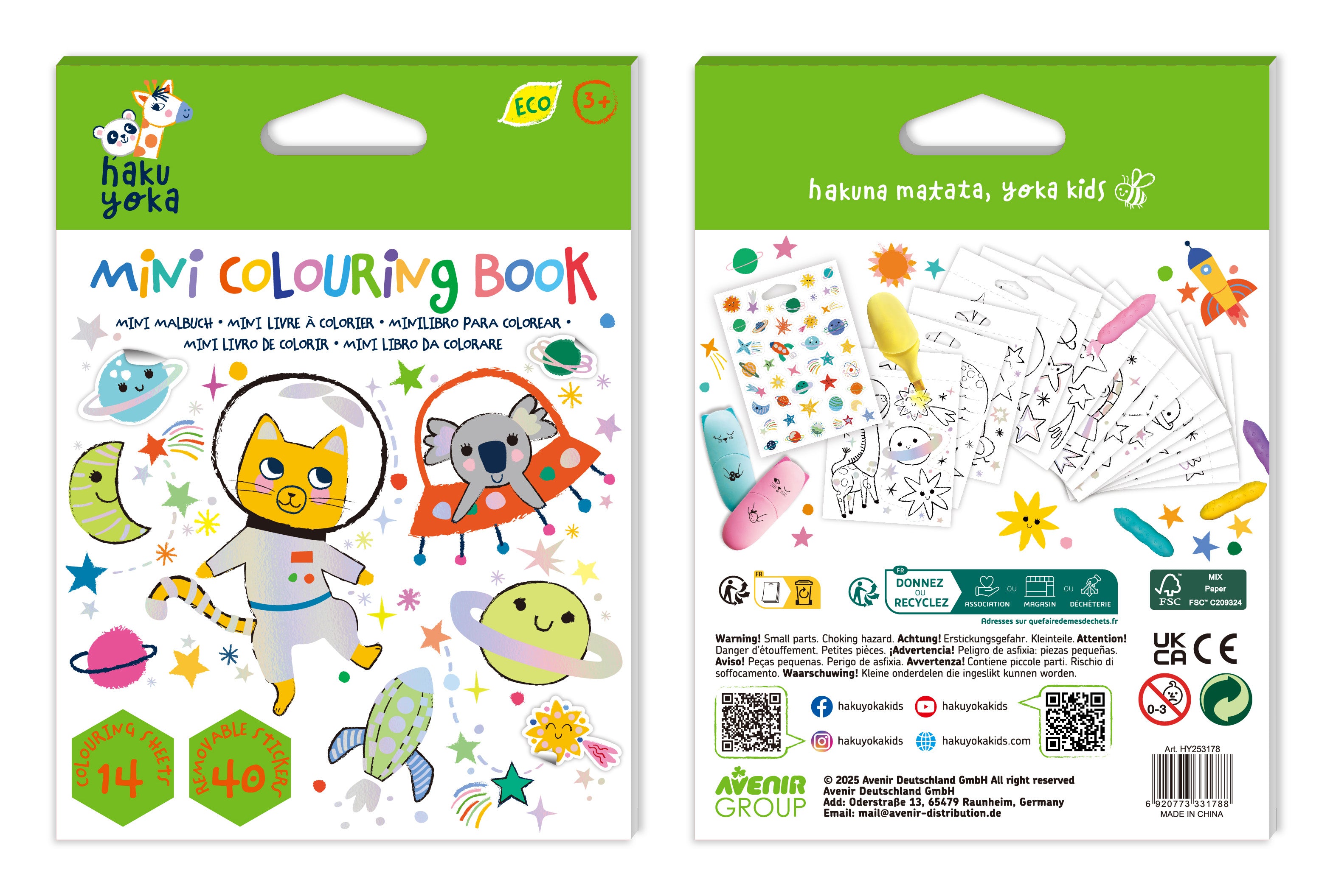 Libro Colorear Mini Espacial