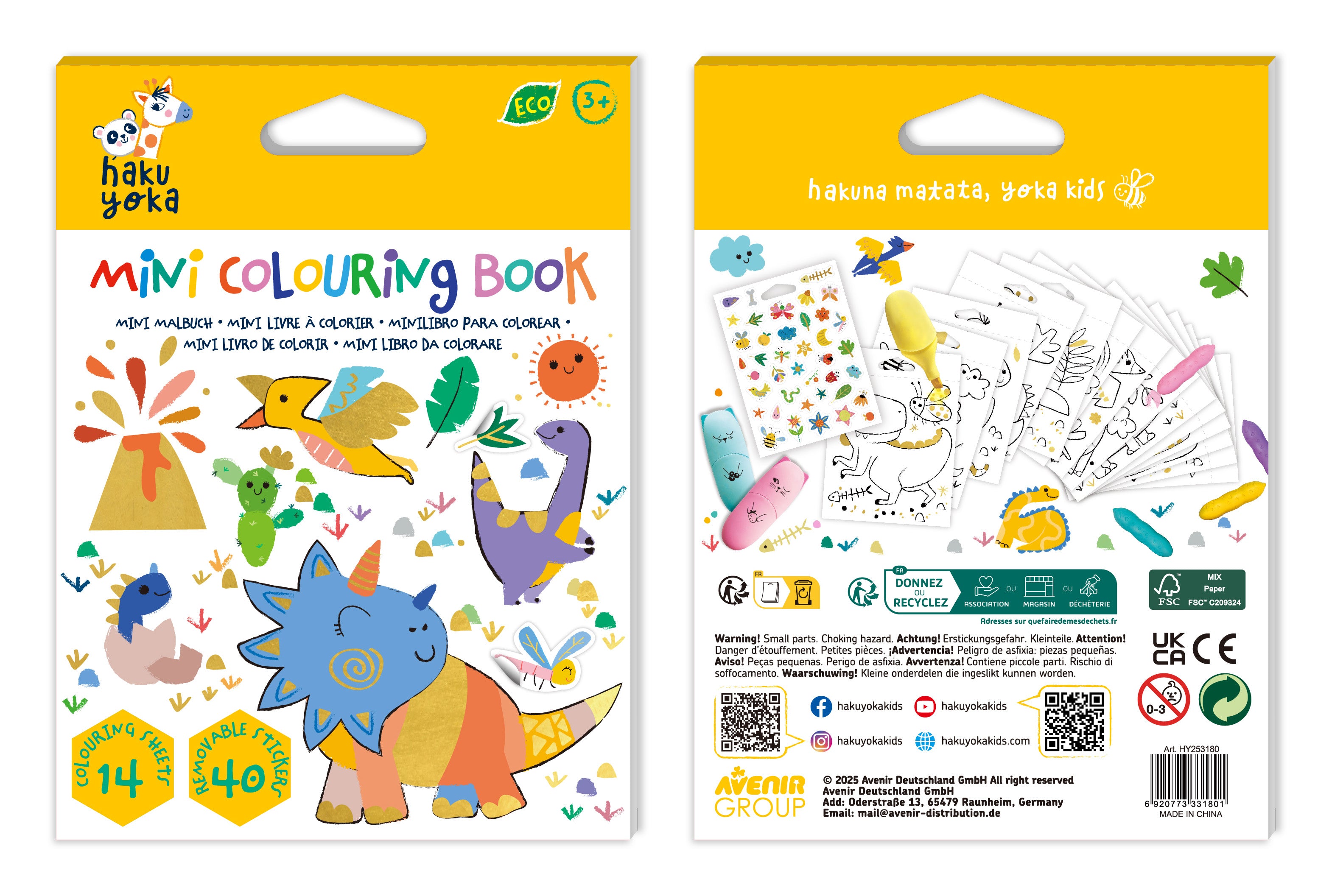 Libro Colorear Mini Dinos