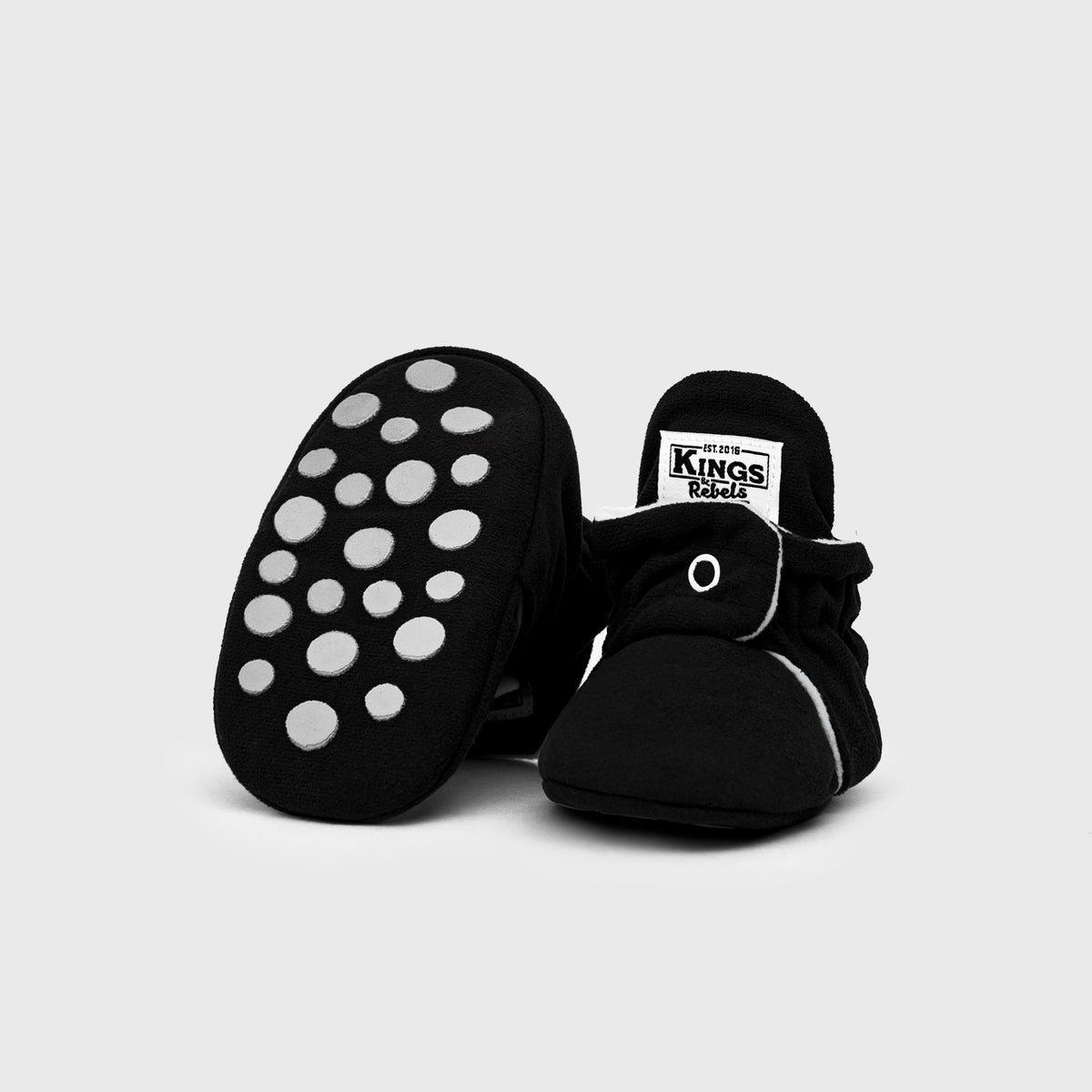 Botas Gamuza Gripper Negro 18 Meses