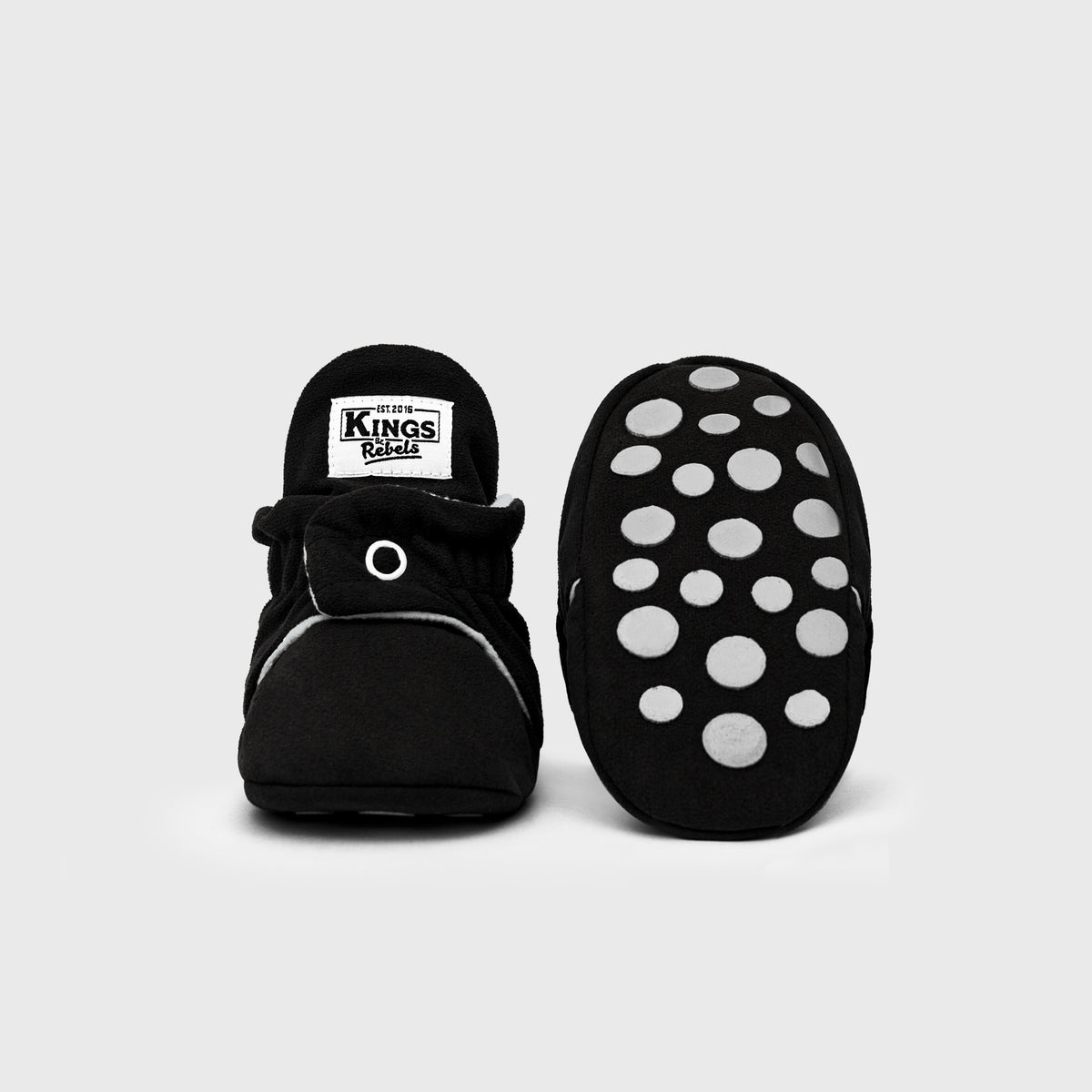 Botas Gamuza Gripper Negro 18 Meses