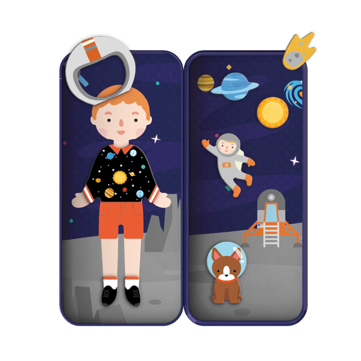Caja Magnética de Viaje - Exploradores del Espacio
