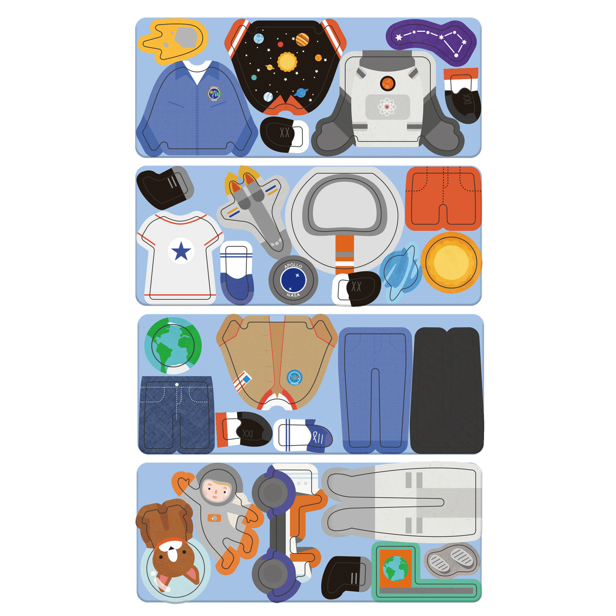 Caja Magnética de Viaje - Exploradores del Espacio