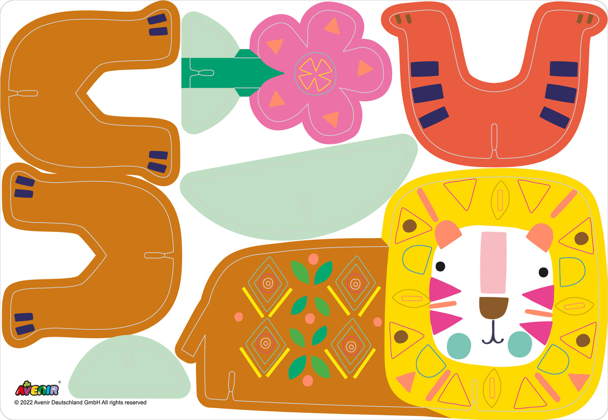 Juego con Stickers Safari