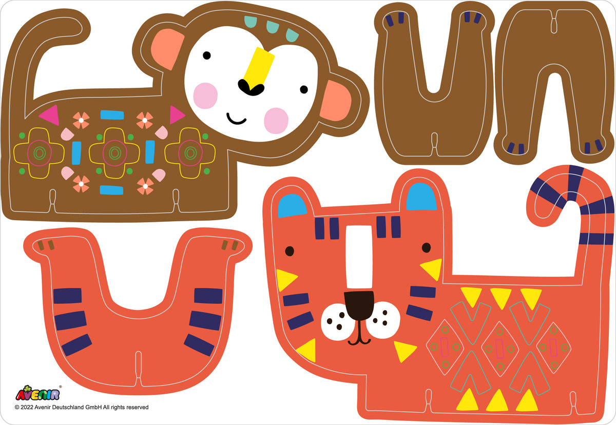 Juego con Stickers Safari