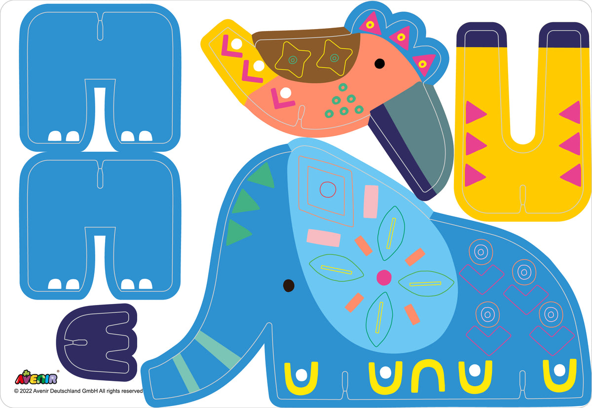 Juego con Stickers Safari