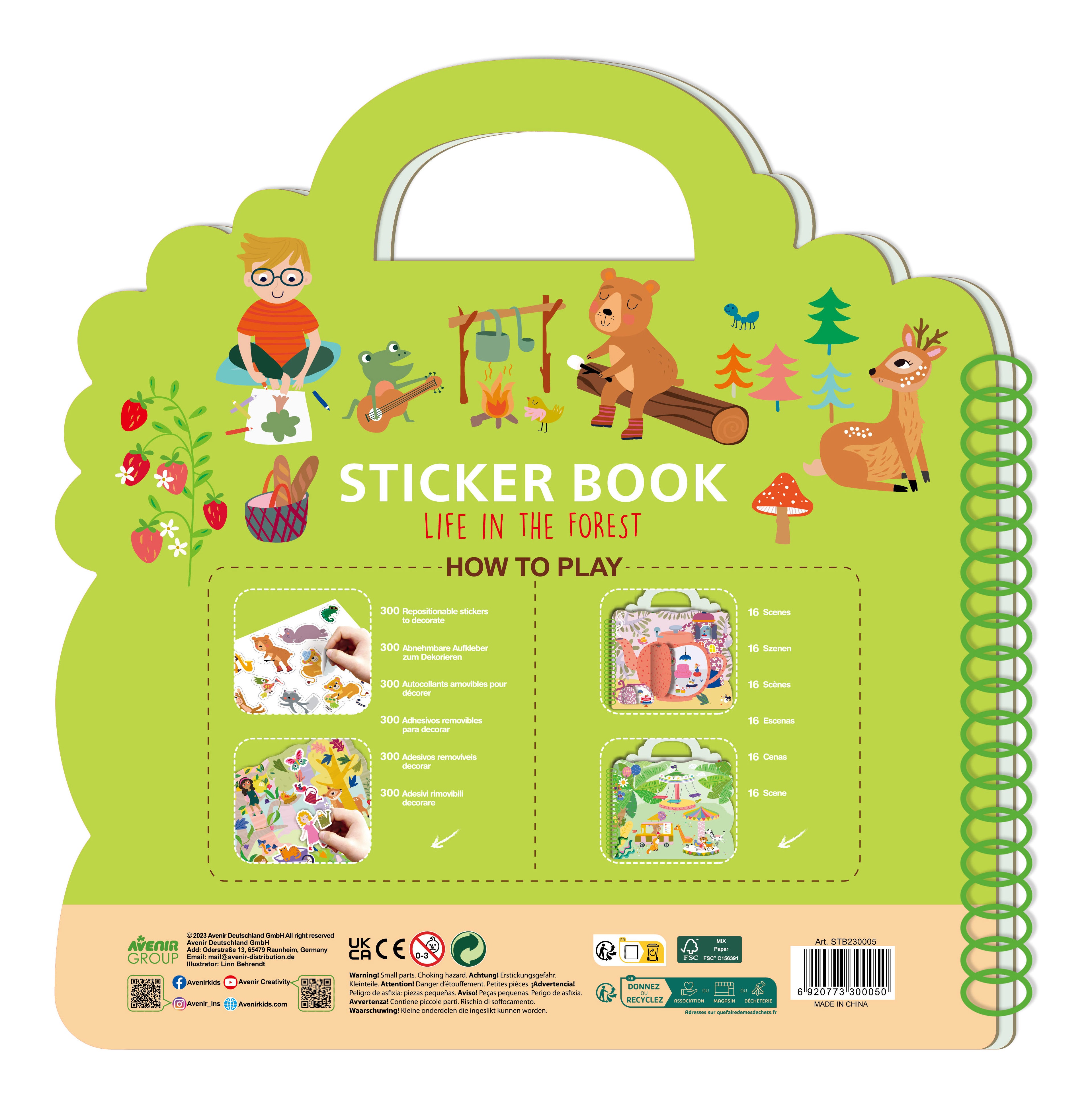 Libro Stickers El Bosque