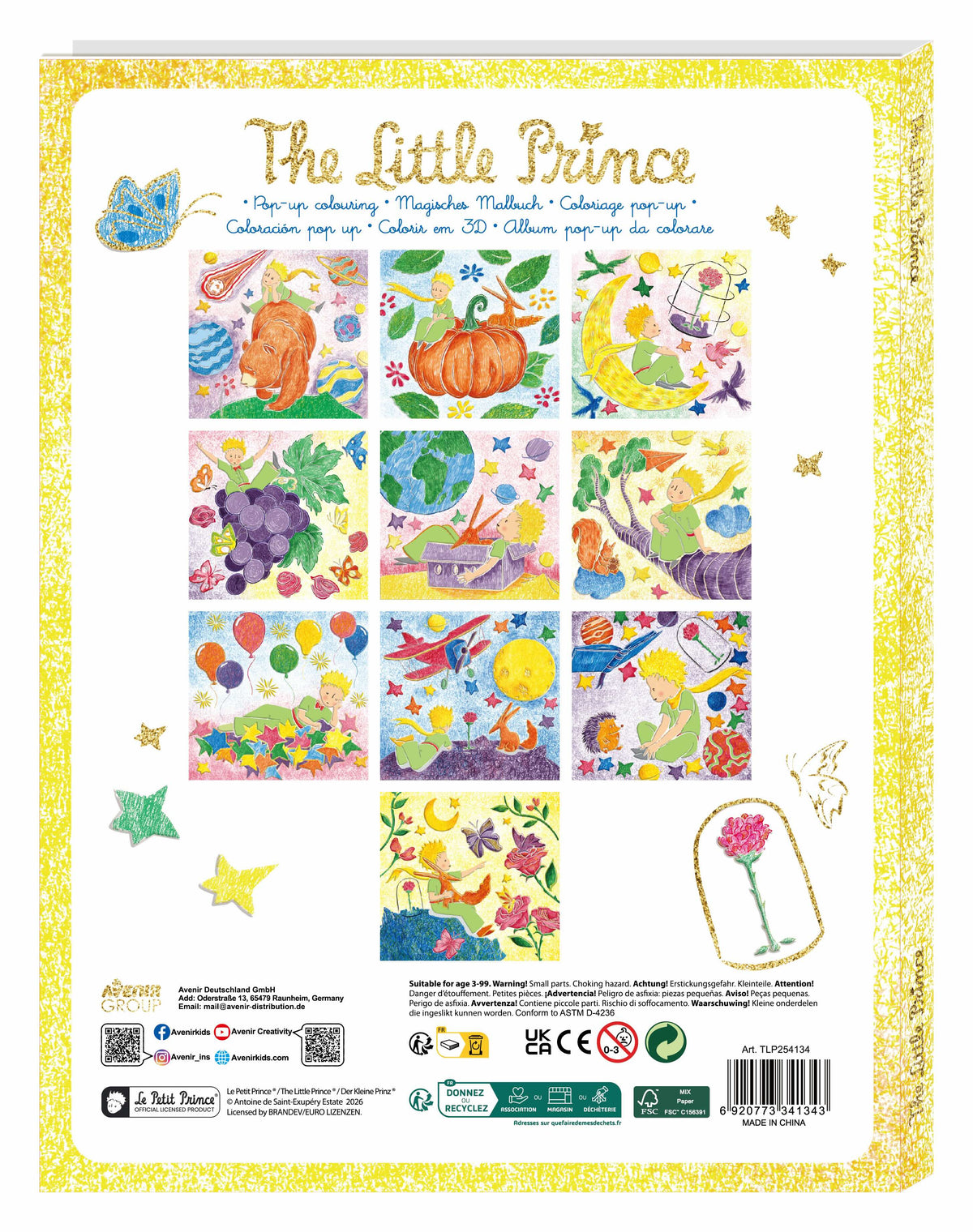 Libro de Colorear Pop-Up El Principito