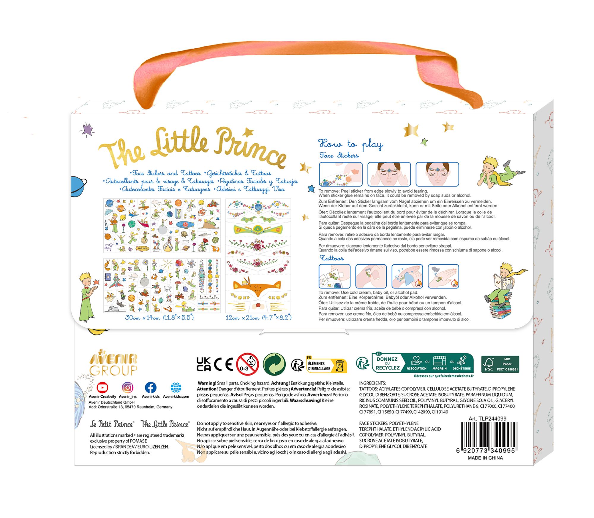 Stickers y Tatuajes El Principito